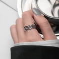 thumbnail image 1 of Bright Silver Adjustable Multi-Layer Chain Ring, Women's Fashion Party Rings, Women's Engagement Rings 2024…, 1 of 1