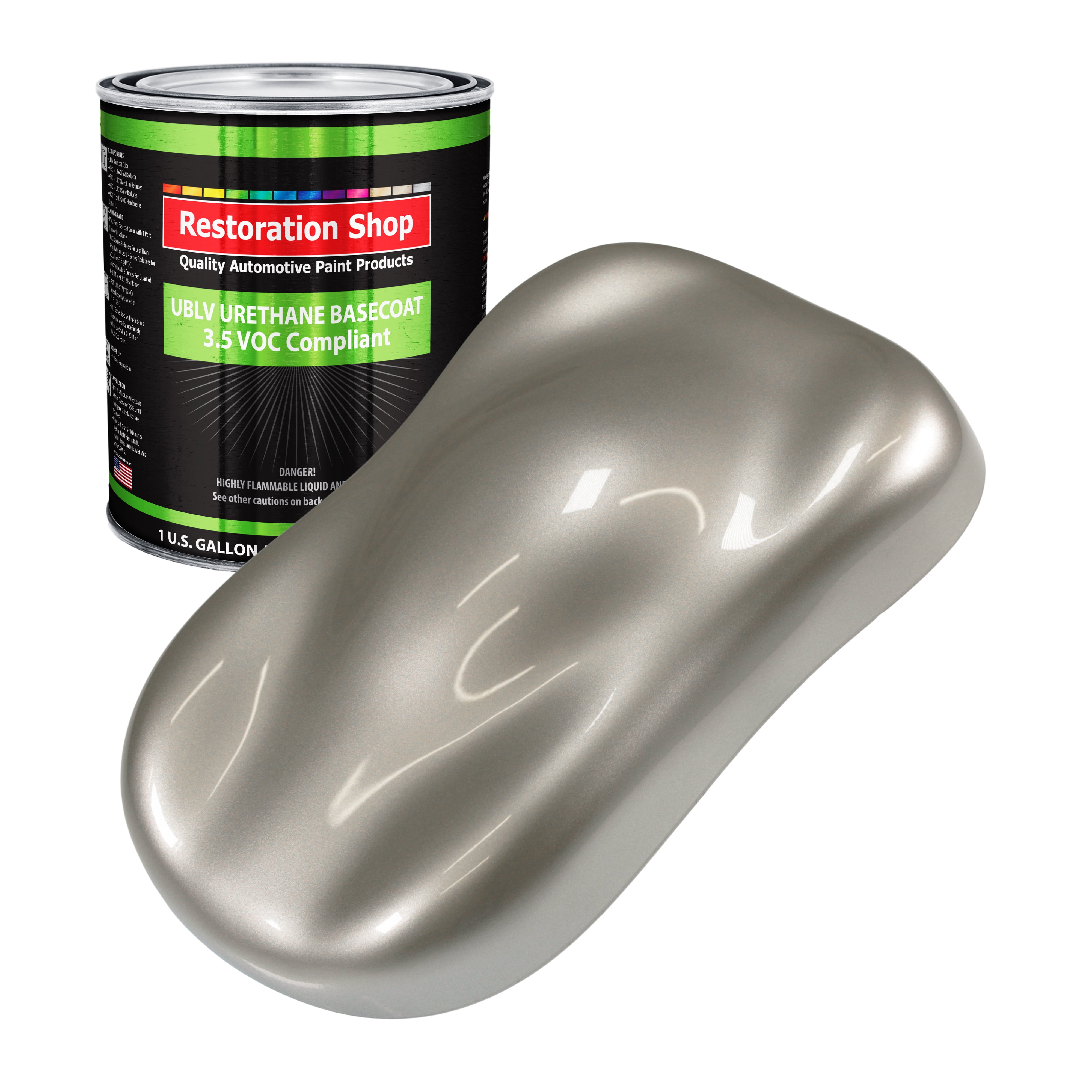 Bright Silver Metallic 1 Gallon Low VOC URETHANE BASECOAT Car Auto Body Paint