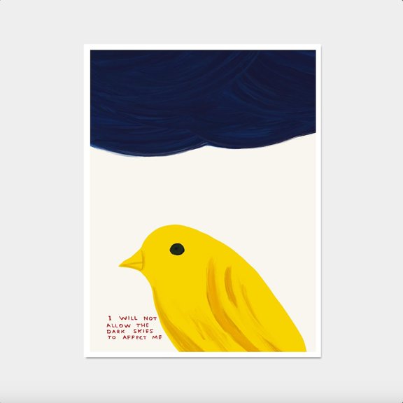 Bright Skies Positive Quote Poster