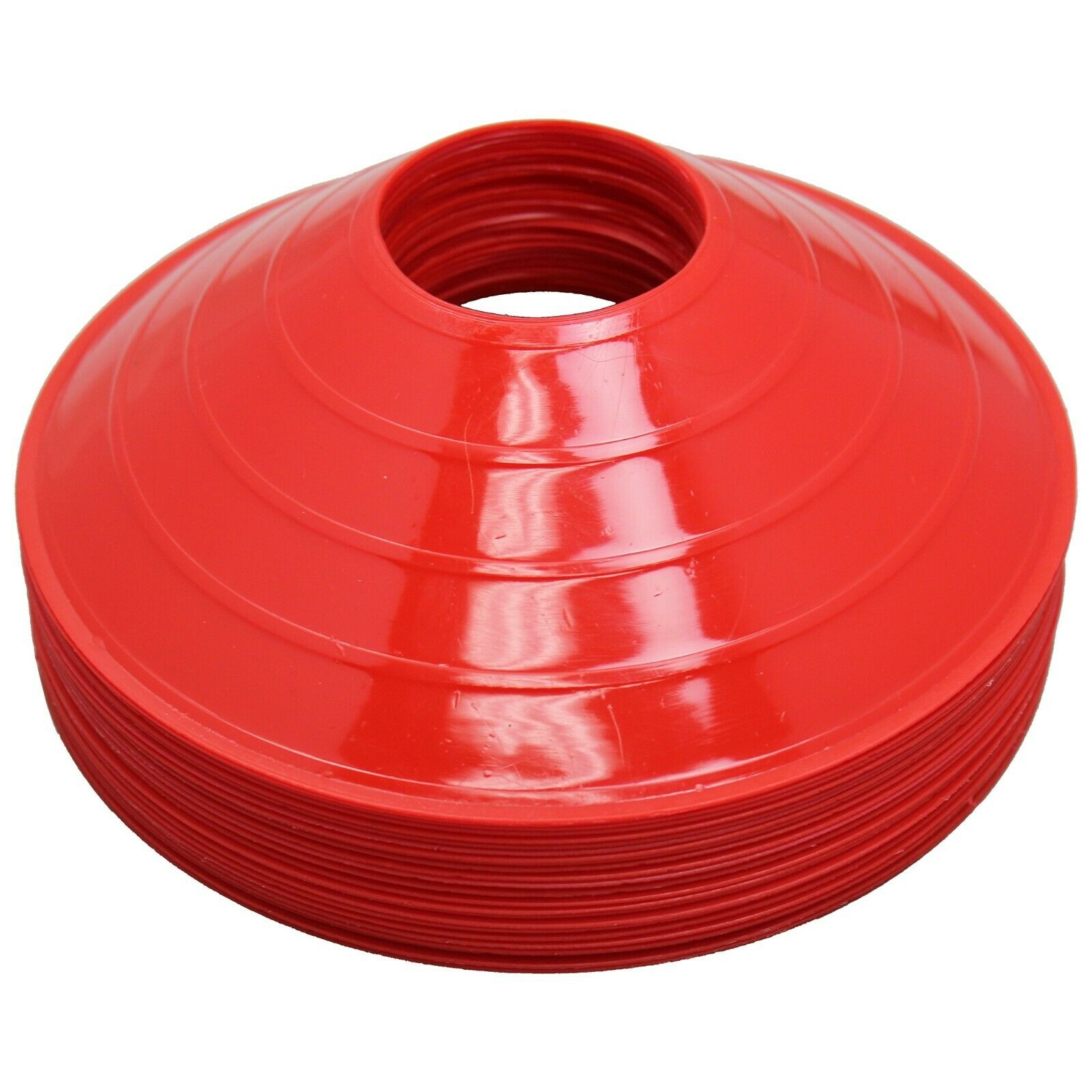 Bright Soccer Field Marking Coaching Red Disc Cones Sports Training