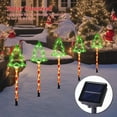 thumbnail image 1 of Bright Solar Christmas Pathway Lights for Outdoor Decoration, Automatic Dusk to Dawn Operation with Waterproof Design, Ideal for Illuminating Walkways, Gardens, and Lawns green, 1 of 8