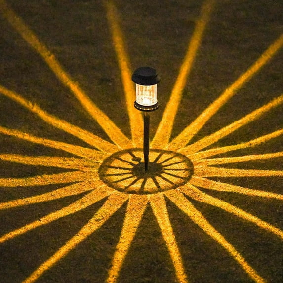 Bright Solar Pathway Lights Outdoor, 6 PCS Solar Powered Garden Lights, Auto On/Off Outdoor Light for Lawn Patio Walkway Driveway Decor Landscape Lighting Floor Mounted Courtyard Garden Light