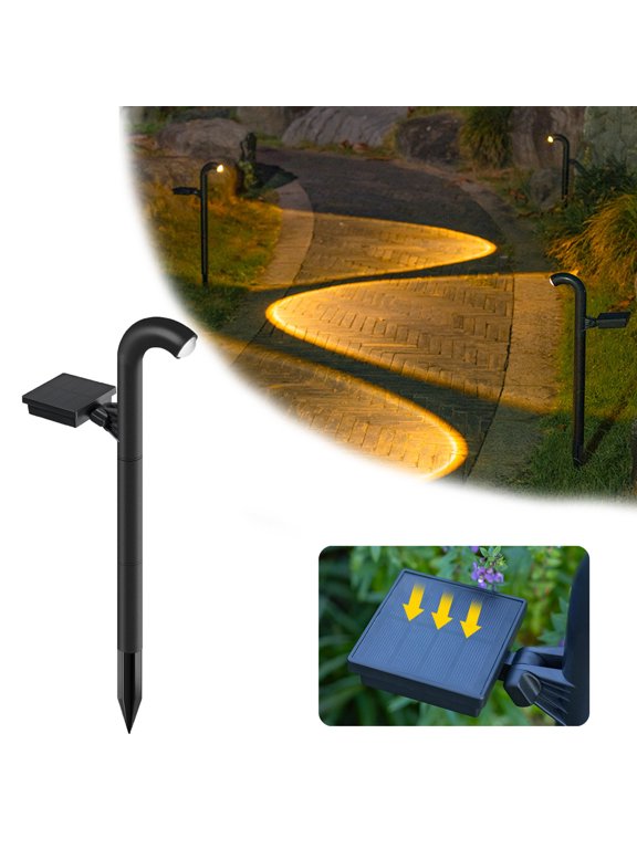 Bright Solar Spotlights Outdoor with Dual LED Beads and IP55 Waterproof Rating, Wireless Landscape Garden Lights for Yard Pathway Flag Pool Patio and Automatic Night Illumination