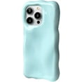 thumbnail image 1 of Bright Solid Color Curly Wave Soft TPU Case Compatible with iPhone Case (iPhone 12 Pro Max,Blue), 1 of 8