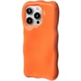 thumbnail image 1 of Bright Solid Color Curly Wave Soft TPU Case Compatible with iPhone Case (iPhone 15,Orange), 1 of 8