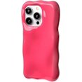 thumbnail image 1 of Bright Solid Color Curly Wave Soft TPU Case Compatible with iPhone Case (iPhone 15 Pro,Red), 1 of 8