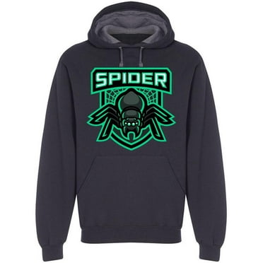Bright Spider Mascot Desig Hoodie Men -Image by Shutterstock, Male 3X-Large