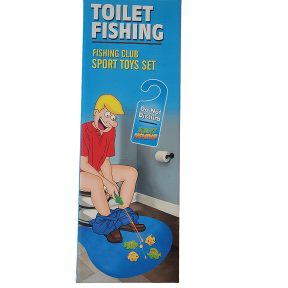 Bright Sport Toilet Fishing - Fishing Club Sport Toys Set Blue Plastic