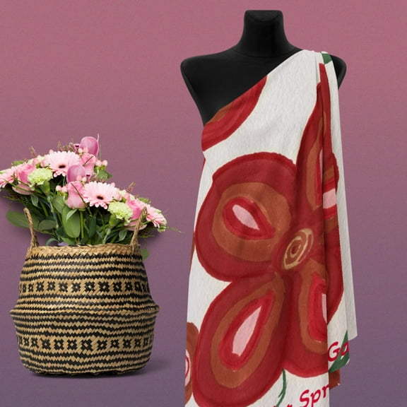 "Bright Spring Garden" Eco friendly fabric