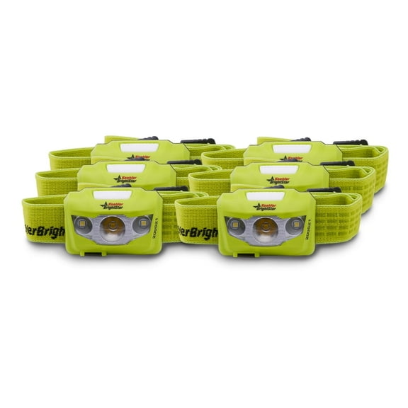 Bright Star Bright Star Vision LED Rechargeable Headlamp 6-Pack | Intrinsically Safe, Multiple Lighting Modes, IPX4 Water-Resistant Design | USB Rechargeable, Super Fast Charge Time (200521)