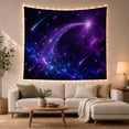 thumbnail image 1 of Bright Star With Cosmic Arc Against Dark Space, Mystical Celestial Art for Space Lovers, Cosmic Wall Decor, Housewarming Gift, Tapestry Wall Hanging for Bedroom and Dorm, 1 of 7