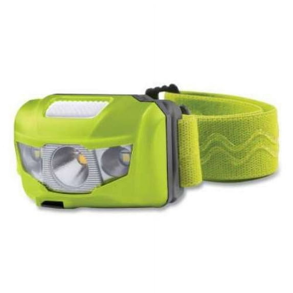 Bright Star Vision LED Flood Headlamp, 3 AA, Hi-Vis Green, Adjustable Strap, Adjustable Mount - 1 EA (120-200521)