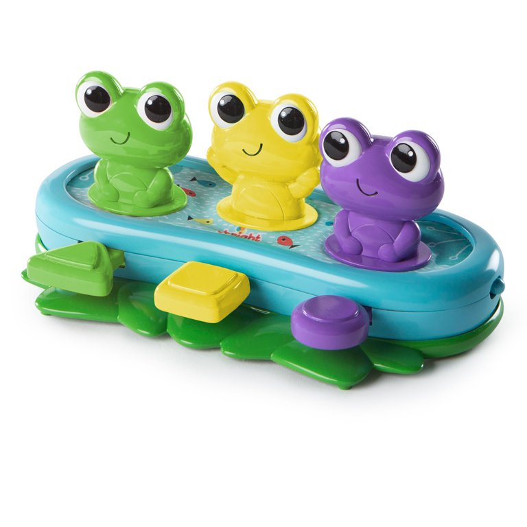 Bright Starts Bop & Giggle Frogs Activity Toy with Melodies, Ages 6 months