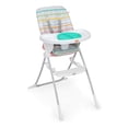 thumbnail image 1 of Bright Starts Dine Delight Compact Folding High Chair with 3-Section Plate, Unisex, Infant to Toddler, 1 of 9