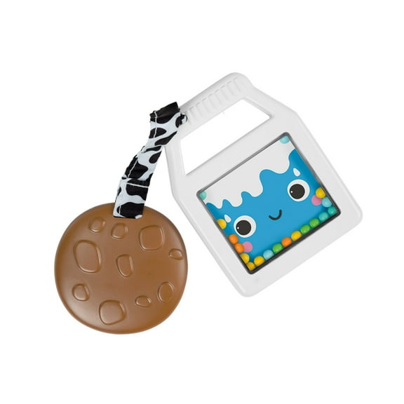 Bright Starts Cookies & Teethe 2-in-1 Rattle and Teether Toy, Unisex, 3 months+