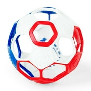 Bright Starts Grippin  Goals Rattle Ball   Red, White & Blue