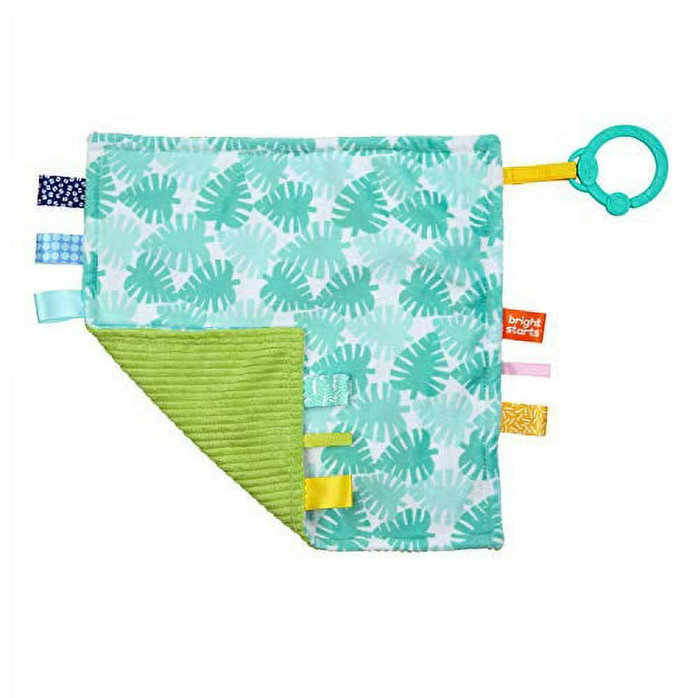 Bright Starts Little Taggies 2 Sided Soothing Blankie Take Along