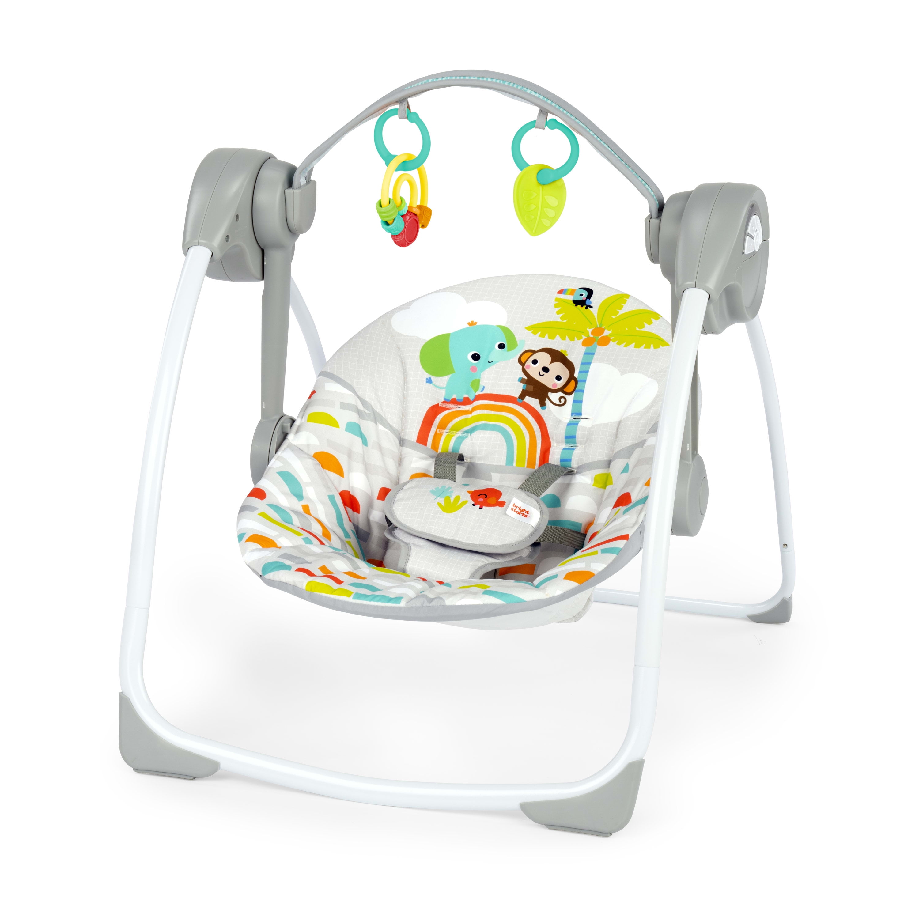 TEAYINGDE Baby Swing for Infants - APP Remote Bluetooth Control, 5 Speed  Settings, 10 Lullabies, USB Plug (Gray)