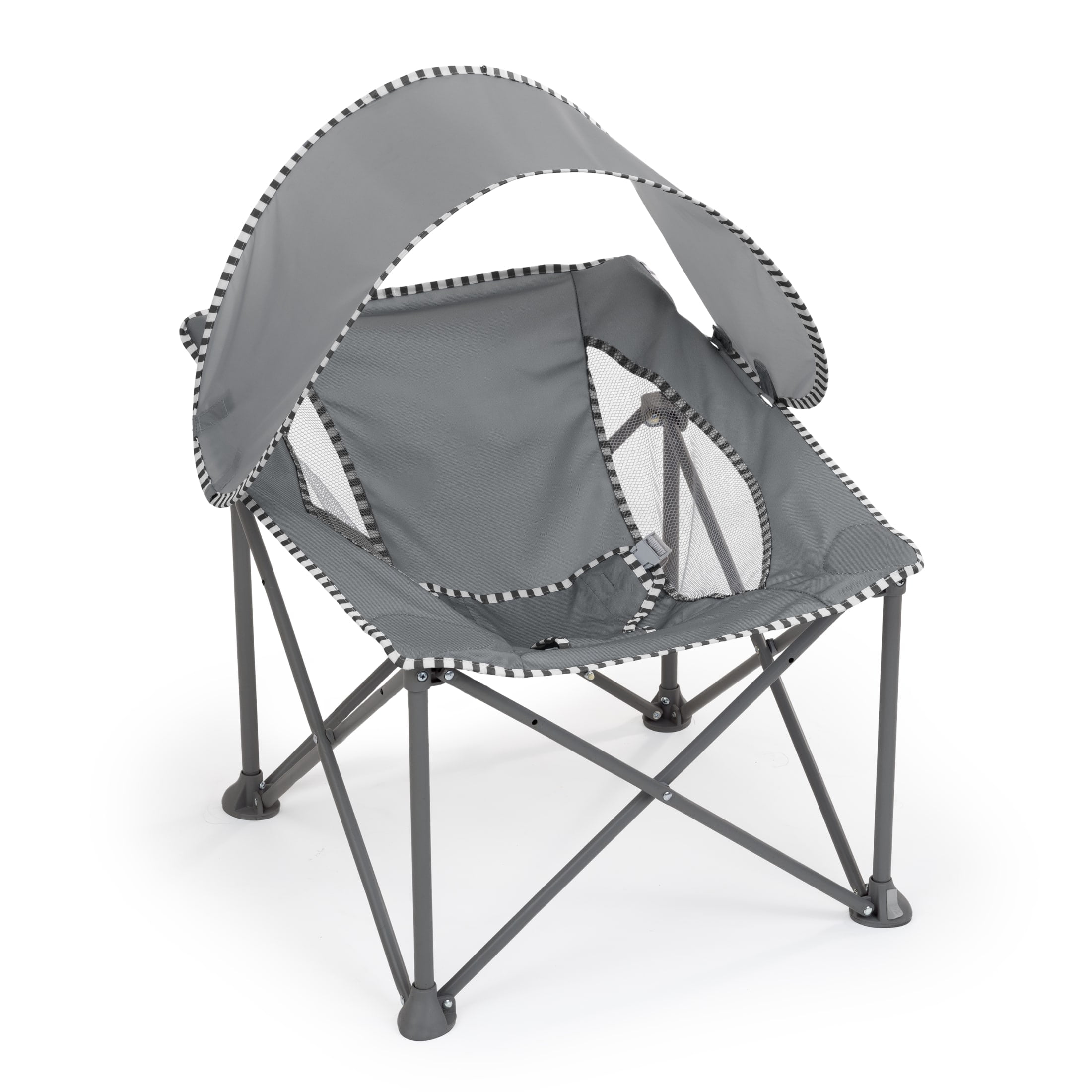 Bright Starts Pop 'N Chill Travel Seat, Grey, Newborn