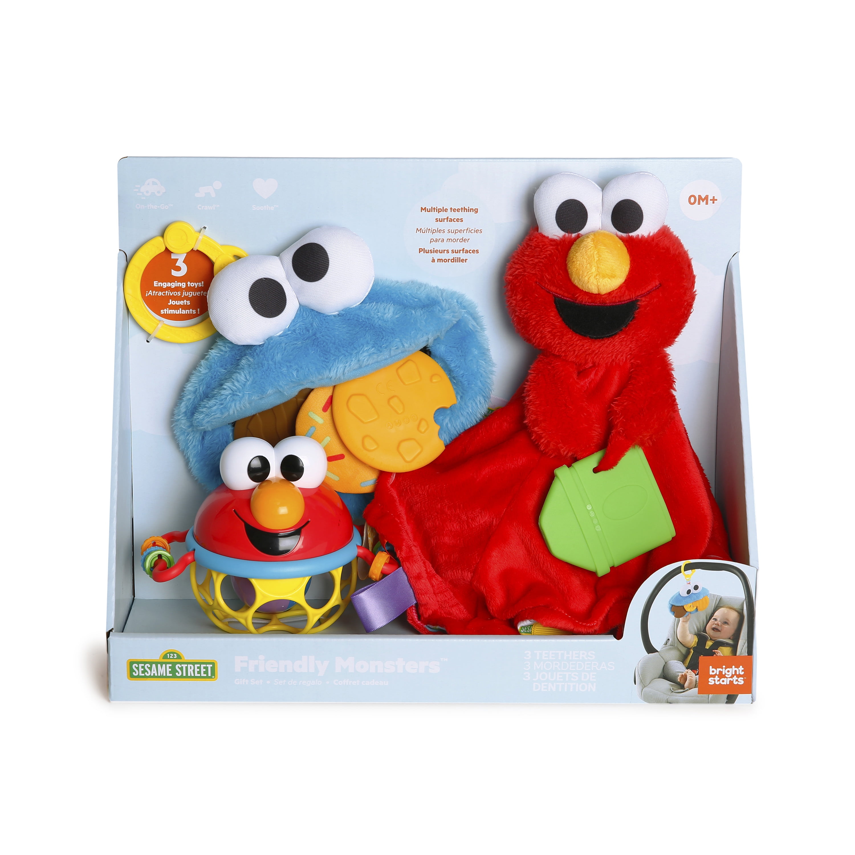 Sesame Street Sesame Beginnings 8oz. Spill Proof Cups - Big Bird, Cookie  Monster and Elmo (3-Pack), Multicolored : Baby 