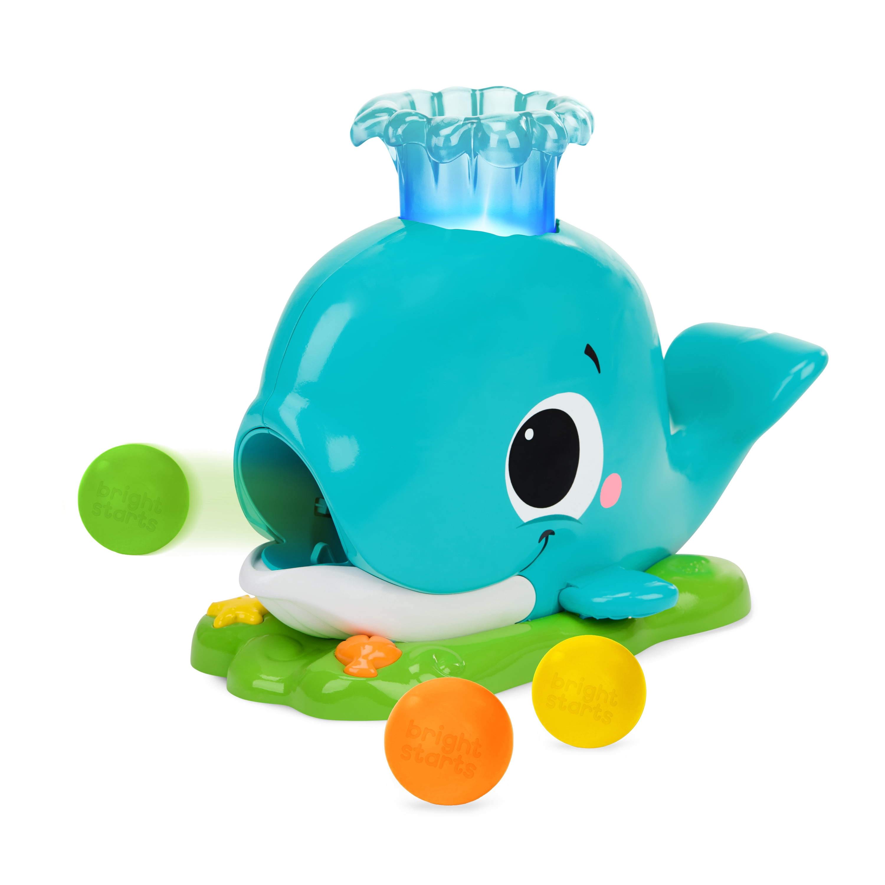 Bright Starts Silly Spout Whale Popper Toy, Unisex, Infant to Toddler