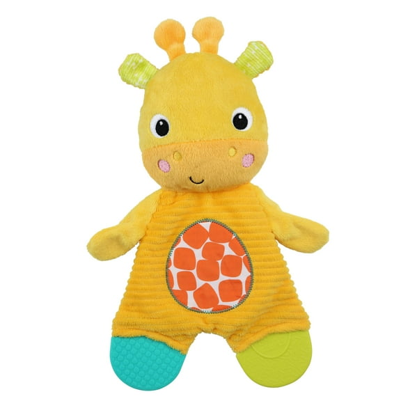 Bright Starts Snuggle & Teethe Plush Teether Toy - Giraffe, Infants Ages 0 Months +