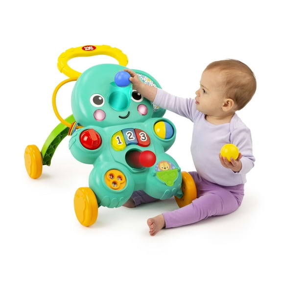 Bright Starts Stroll 'n Roll 2-in-1 Ball Play Baby Walker Elephant