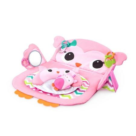 Bright Starts Tummy Time Prop & Play Activity Mat - Owl