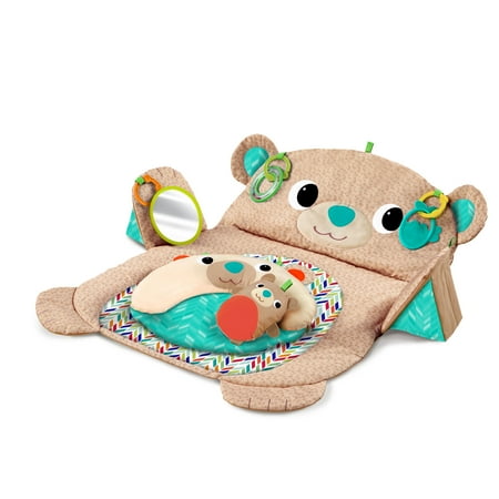 Bright Starts Tummy Time Prop & Play Activity Mat - Teddy Bear
