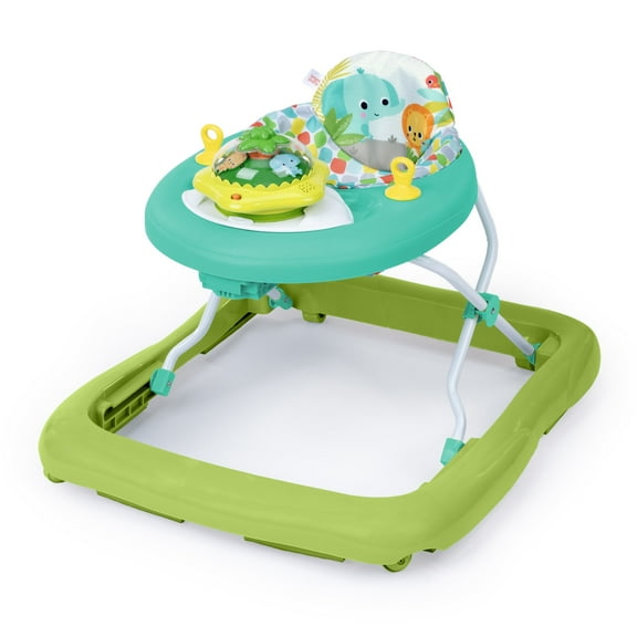 Bright Starts Wanderlights 2-in-1 Baby Walker for Infants, Blue, Green