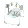 thumbnail image 1 of Bright Starts Whimsical Wild Portable Compact Baby Swing with Taggies, Unisex, Newborn and up, 1 of 17