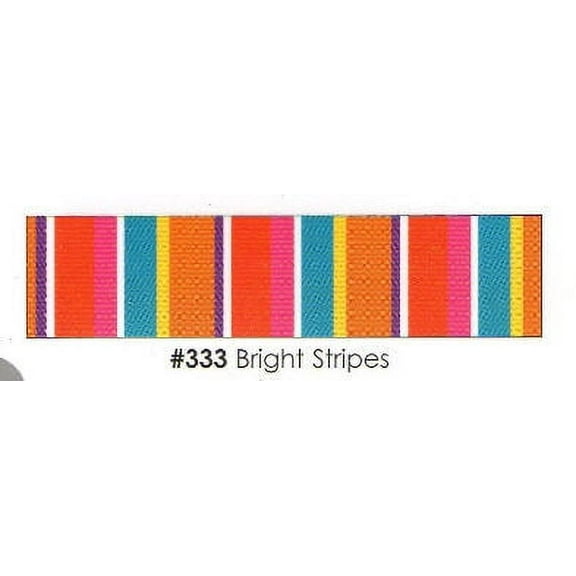 Bright Stripes 3 Strips Edible Frosting Photo Cake Border Decoration