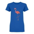 thumbnail image 1 of Bright Summer Pink Flamingo  Shaped T-Shirt Women -Image by Shutterstock, Female Large, 1 of 2