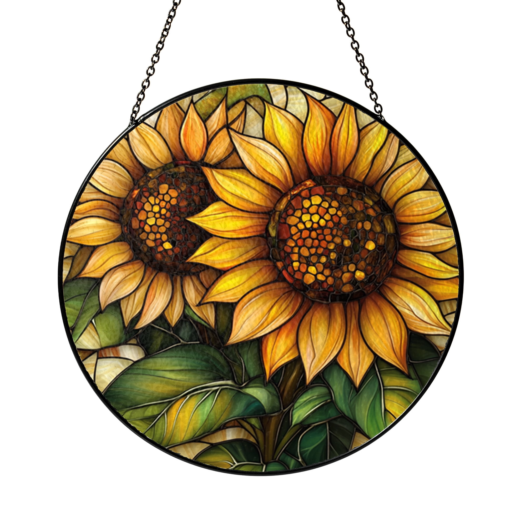 Bright Sunflower Acrylic Style Suncatcher, Floral Window Hanging for ...