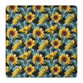 thumbnail image 1 of Bright Sunflower Print Tablecloth with Elastic Edge, Durable Polyester for Kitchen, Dining Room, or Garden, 36x36 Inch, 1 of 4