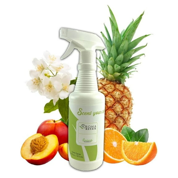 Bright Sunshine 16oz Linen Spray Air Freshener with Orange, Jasmine, Amber, & More Notes for bedding, pillows, sheets, room, and car