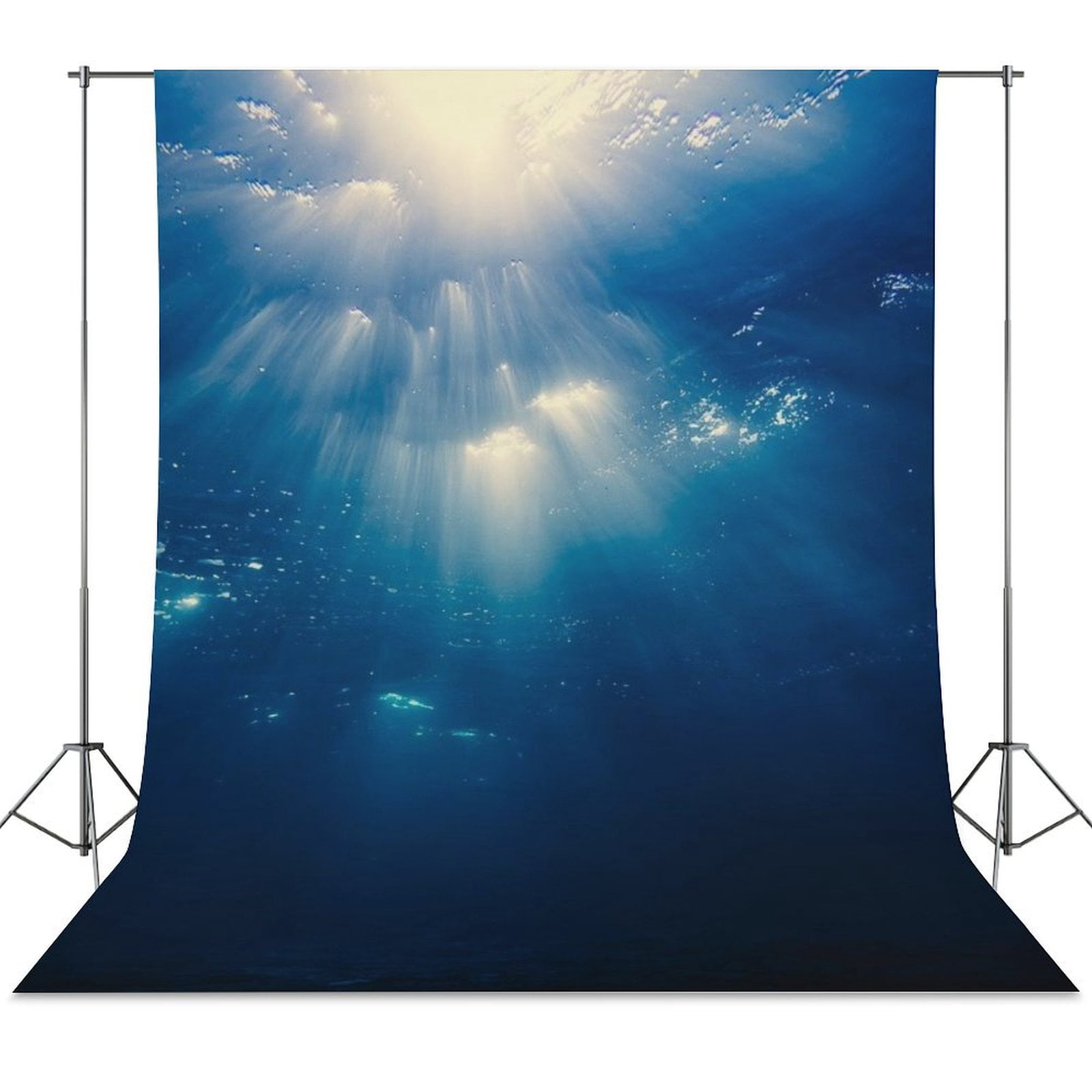 Bright Sunshine Through Deep Blue Sea Backdrop Background for ...