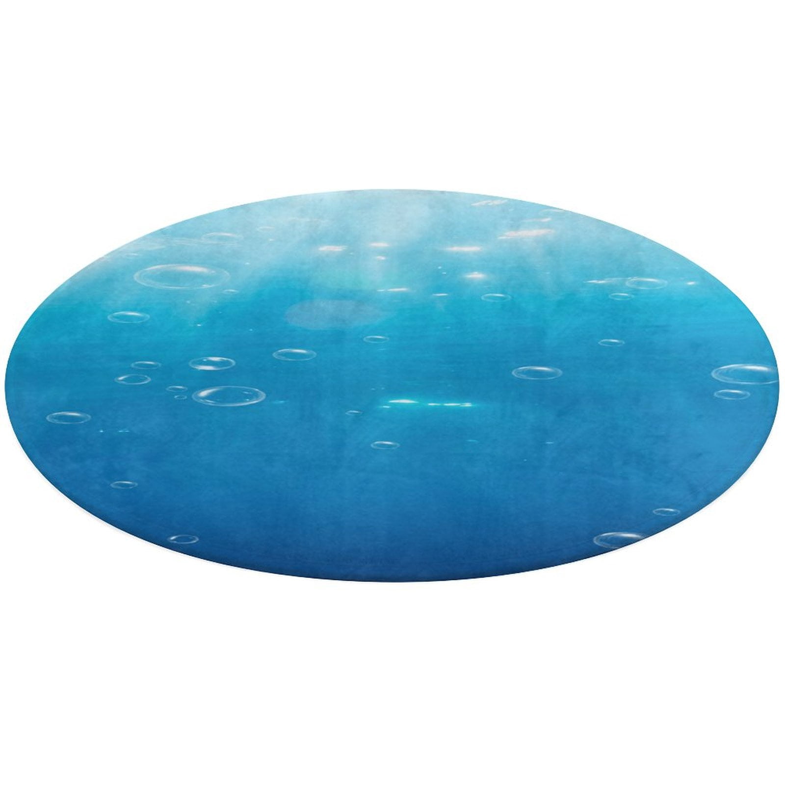 Bright Sunshine Through Deep Blue Sea Round Rugs -Washable Non-Slip ...