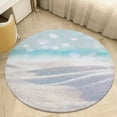 thumbnail image 1 of Bright Sunshine Through Deep Blue Sea Round Rugs -Washable Non-Slip Small Round Area Rug Throw Soft Circle Rugs for Bedroom, Modern Print Indoor Carpet for Entryway Sofa Living Room, 1 of 6