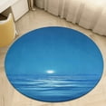 thumbnail image 1 of Bright Sunshine Through Deep Blue Sea Round Rugs -Washable Non-Slip Small Round Area Rug Throw Soft Circle Rugs for Bedroom, Modern Print Indoor Carpet for Entryway Sofa Living Room, 1 of 6