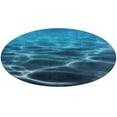thumbnail image 1 of Bright Sunshine Through Deep Blue Sea Round Small Area Rug, Print Non Slip Washable Floor Mat, Soft Throw Rug for Living Room, Powder Room Entryway, Bathroom, Bedside, 1 of 6