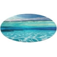 thumbnail image 1 of Bright Sunshine Through Deep Blue Sea Round Small Area Rug, Print Non Slip Washable Floor Mat, Soft Throw Rug for Living Room, Powder Room Entryway, Bathroom, Bedside, 1 of 6