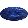 thumbnail image 1 of Bright Sunshine Through Deep Blue Sea Soft Bedroom Round Area Rug, Washable Cute Nursery Circle Throw Mat, Non-Slip Contemporary Small Low Pile Floor Carpet for Dorm Bedside, 1 of 6