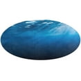 thumbnail image 1 of Bright Sunshine Through Deep Blue Sea Washable Round Rug -Circle Area Rugs for Nursery Bedroom, Vintage Non Slip Non Shedding Low Pile Carpet for Living Room Coffee Table Entryway, 1 of 6