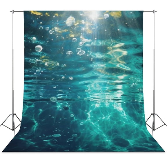 Bright Sunshine Through Deep Blue Sea Backdrops for Photography Kids Adult Photo Booth Video Shoot Vinyl Studio Prop
