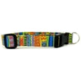 thumbnail image 1 of Bright Swirls & Stripes Dog Collar - Size - X-Large, 1 of 1