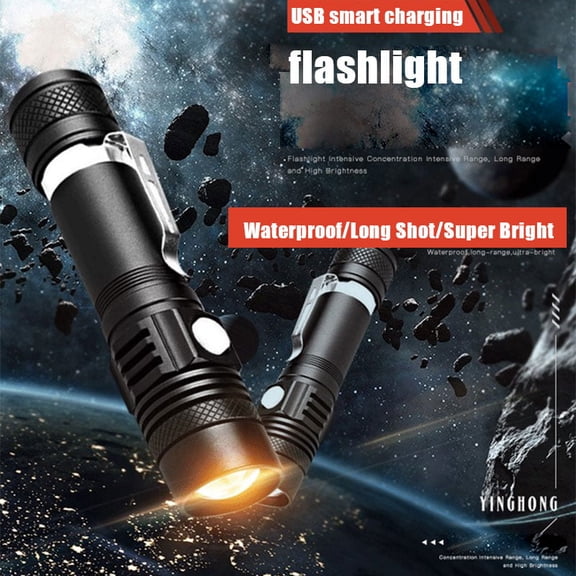 Bright Tactical Military Rechargeable LED Waterproof Flashlight flash light