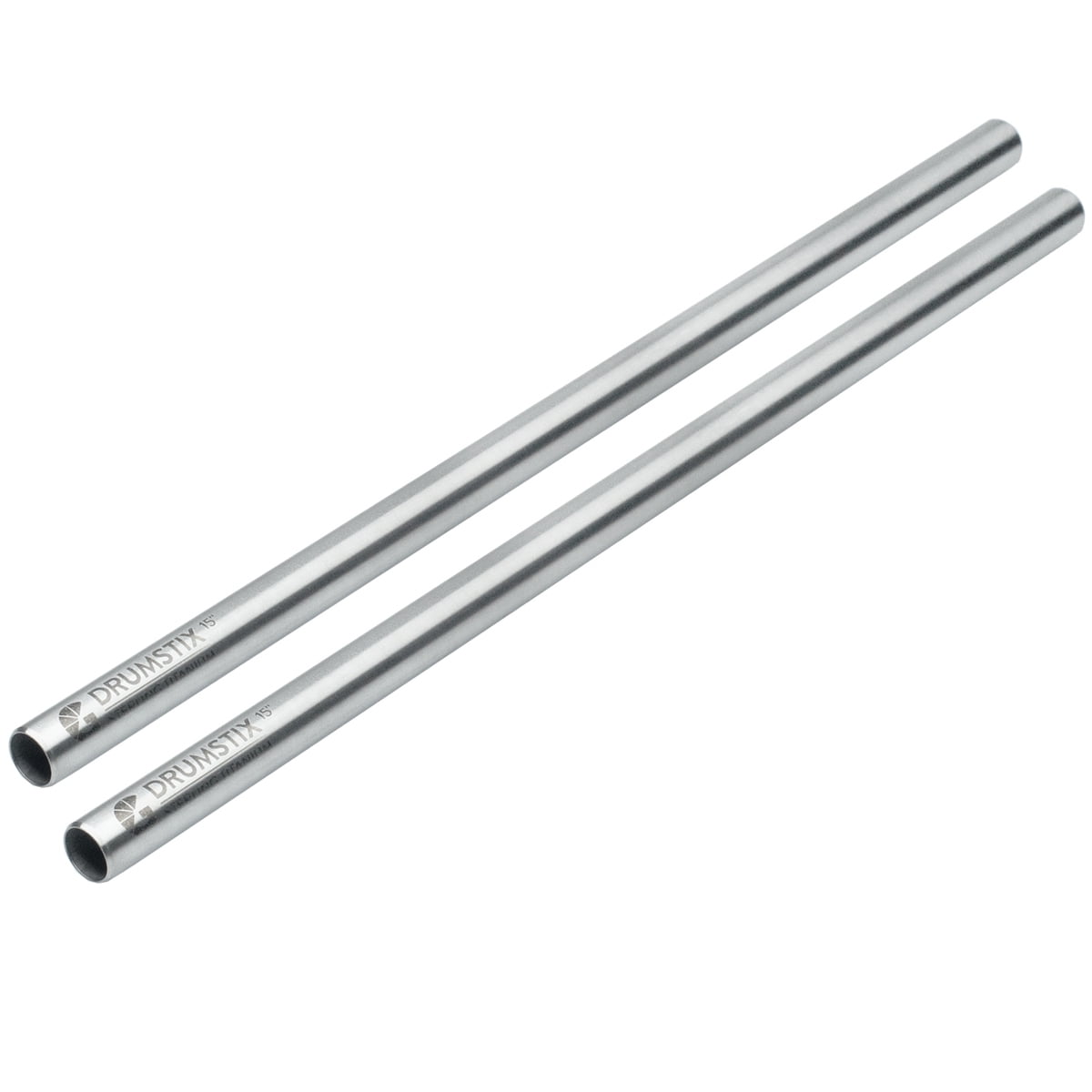 Bright Tangerine 15" Drumstix 15mm Sterling Titanium Support Rods, Pair