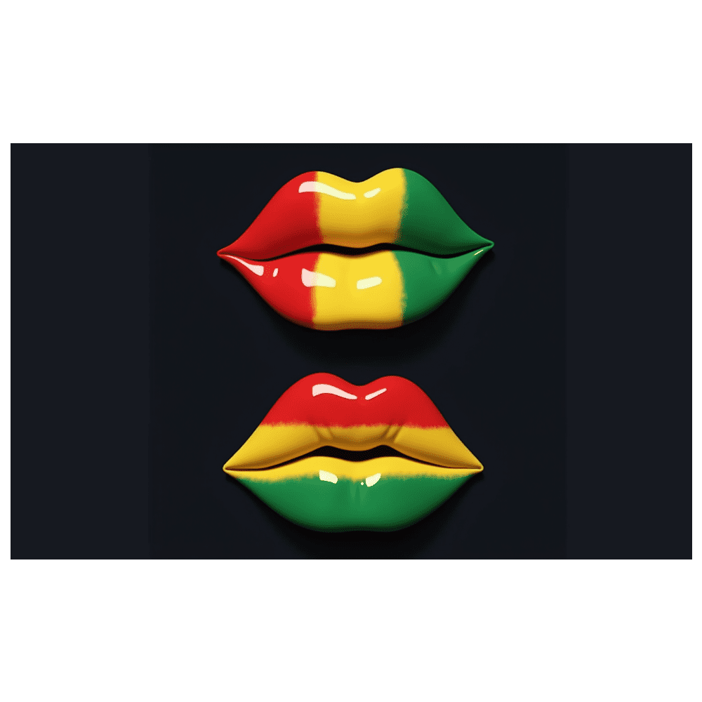 Lips Theme Bright Theme Lips Wall Art Festival Decor Colorful Design for Party ...