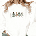thumbnail image 1 of Bright Tree Graphic Tee T-Shirt Print Top Fashion and Comfortable Round-neck long-sleeved white S-3XL, 1 of 5